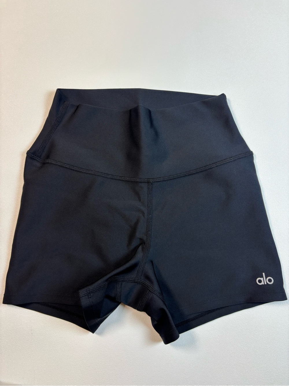 ALO Yoga Black High-Rise Bike Shorts